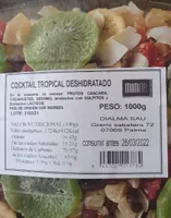 Cocktail tropical deshidratado