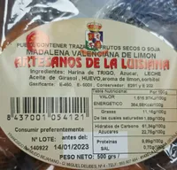 Magdalena Valenciana de limón