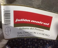 Salchichon casero chafado