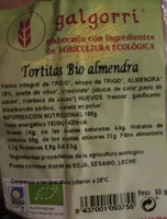 Tortitas Bio almendra