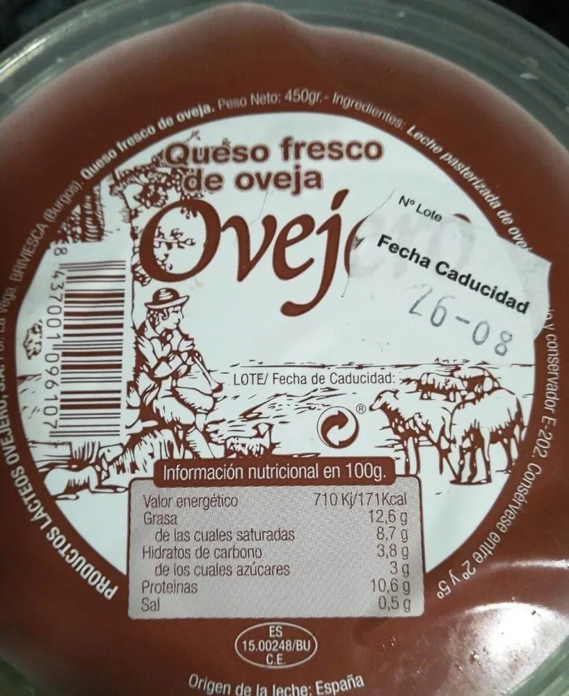 Queso fresco de oveja