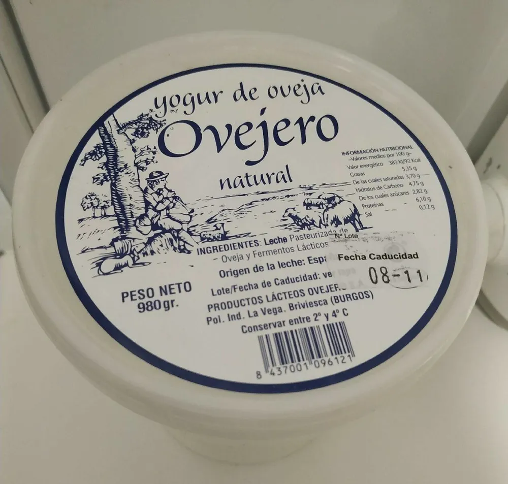 Yogur natura lde oveja
