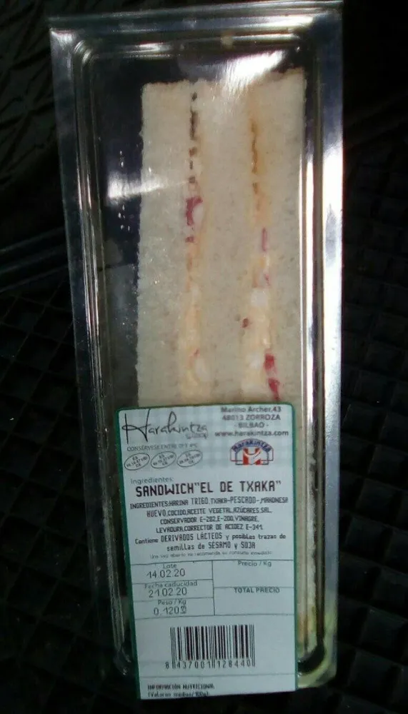 sandwich "el de txaka"