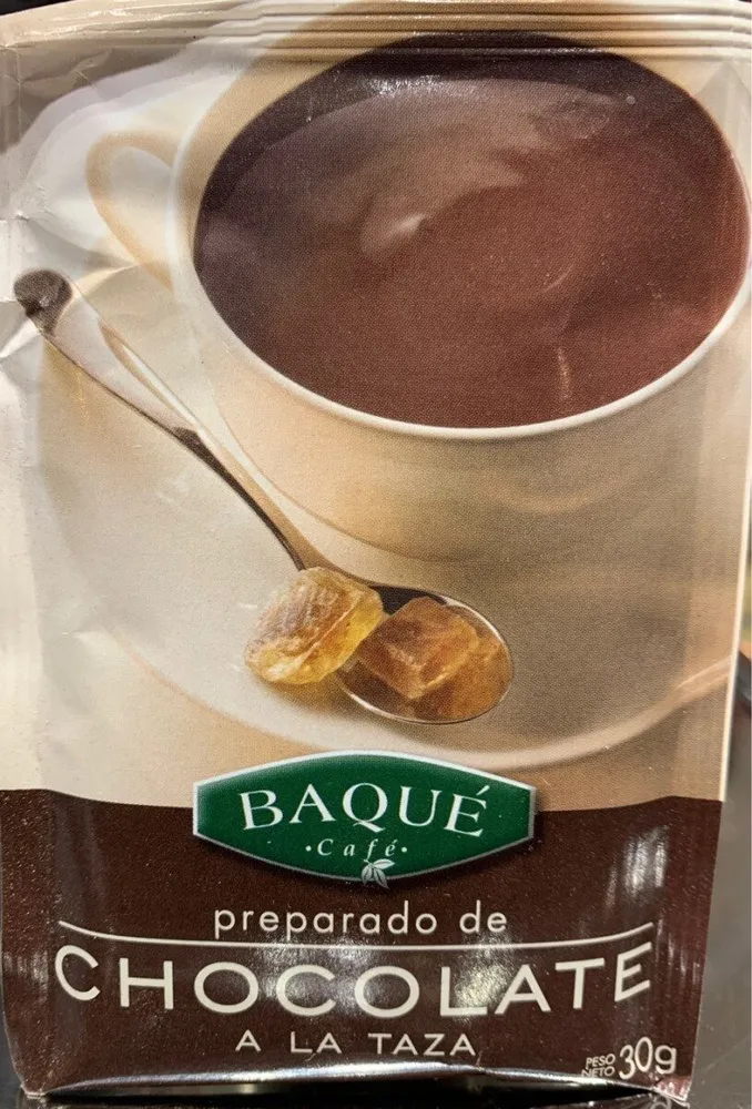 Preparado de chocolate a la taza