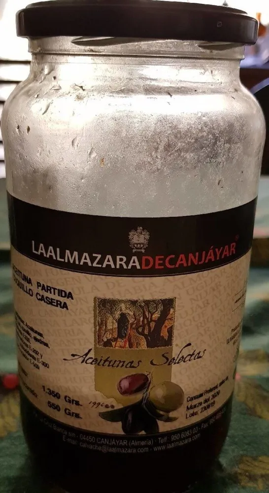 Aceituna partida cuquillo casera