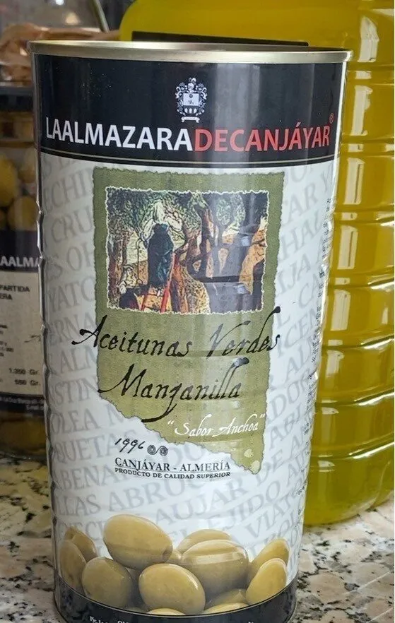 Aceitunas Verdes manzanilla sabor anchoa
