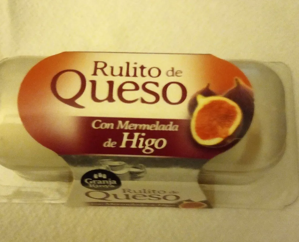 Rulito de queso con mermelada de higo