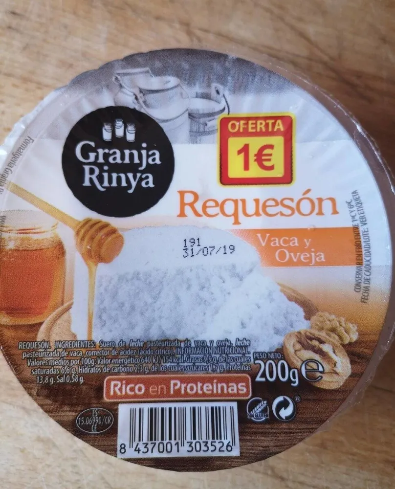 Requesón vaca y oveja