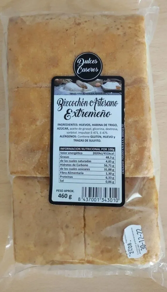 Bizcocho Artesano Extremeño