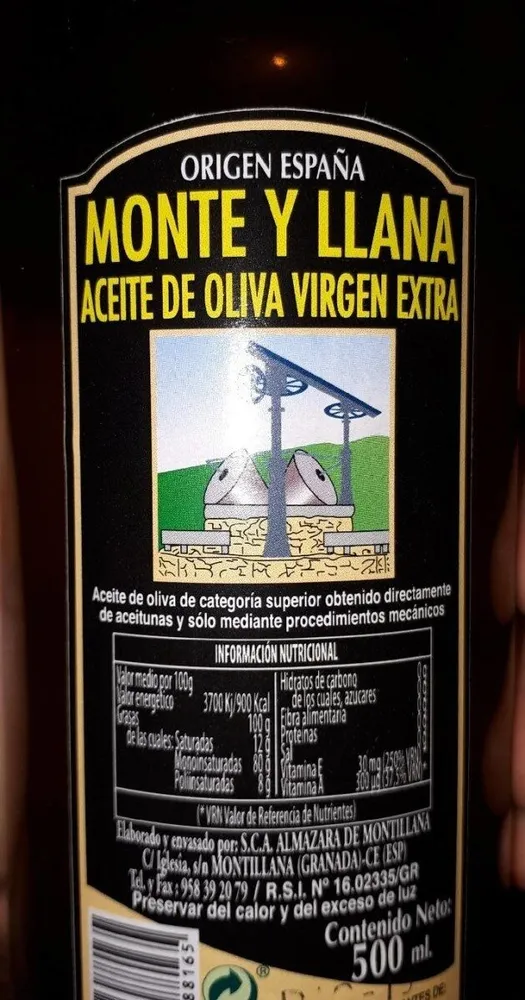 Aceite de oliva virgen extra