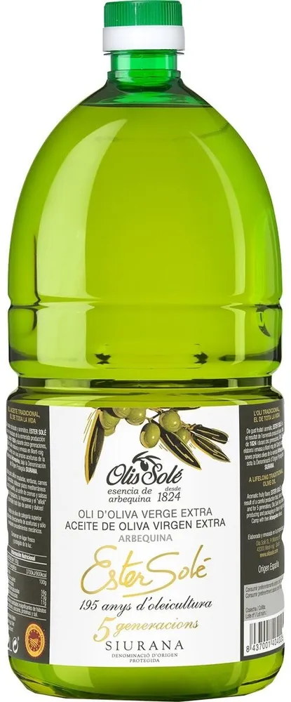 Aceite de oliva virgen extra arbequina d.o. siurana bidón