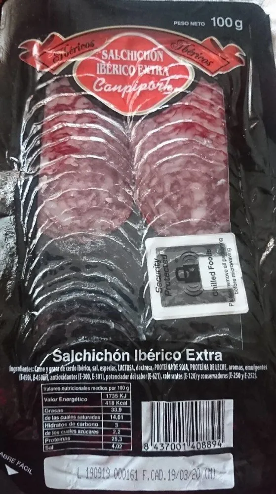 Salchichón ibérico extra