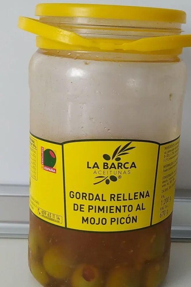 Aceitunas Gordal Rellena de Pimiento al Mojo Picon