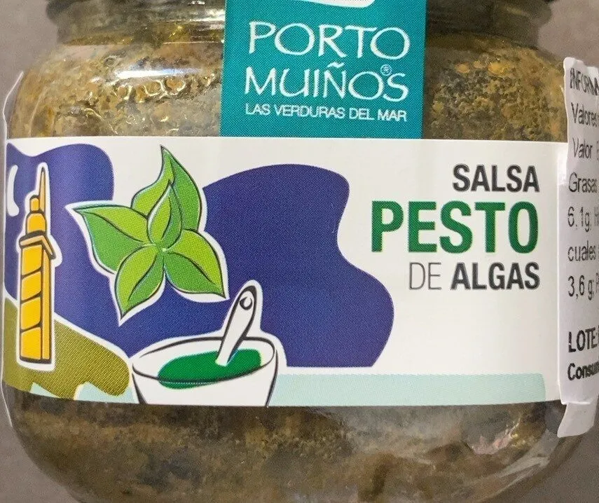 Salsa pesto de algas