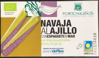 Couteaux à l'ail et algues (haricots de mer)