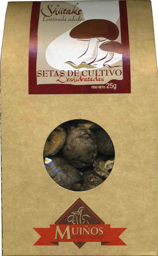 Setas shiitake deshidratadas "Muiños Fungicultura"