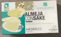 Almeja con sake y kombo