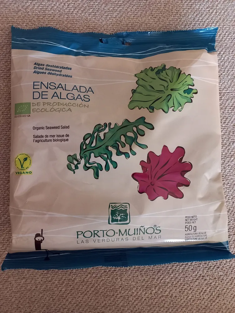 Ensalada de algas de producción ecológica