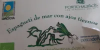 Espagueti de mar con ajos tiernos