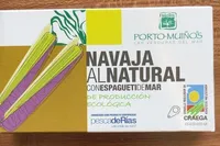 Navaja al natural con espagueti de mar