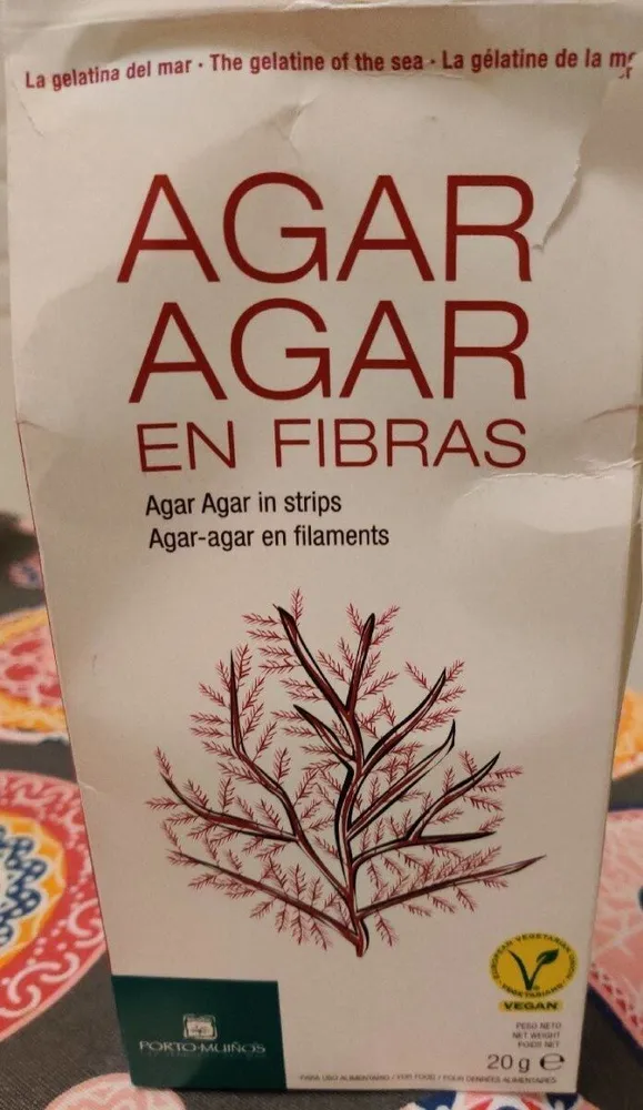 Agar agar en fibras