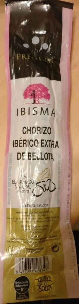 Chorizo ibérico extra de bellota