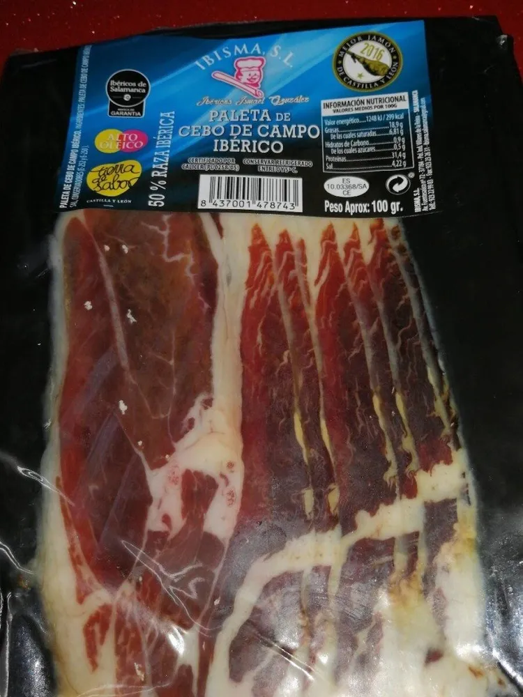 Paleta de cebo de campo ibérico