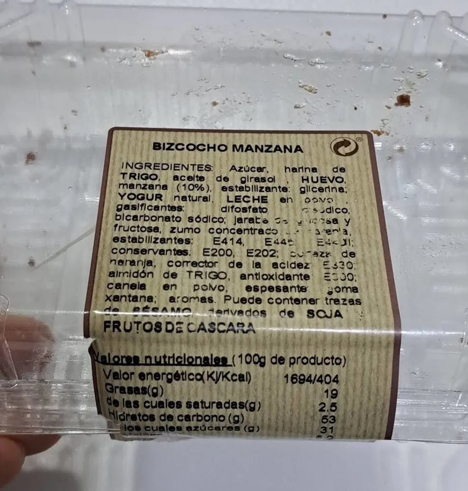Bizcocho Manzana