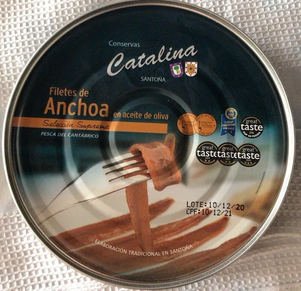 Anchoas en aceite de oliva