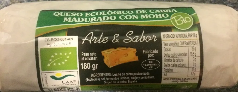 Queso ecológico de cabra madurado con moho