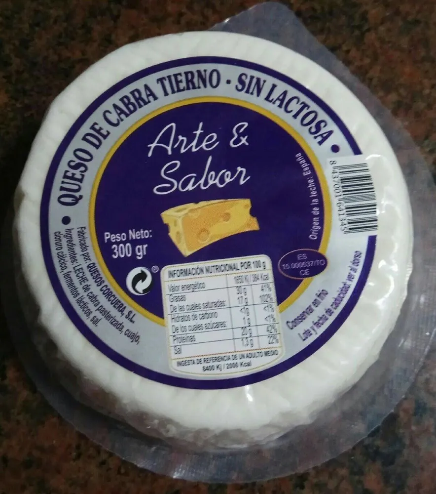 Queso de cabra tierno sin lactosa