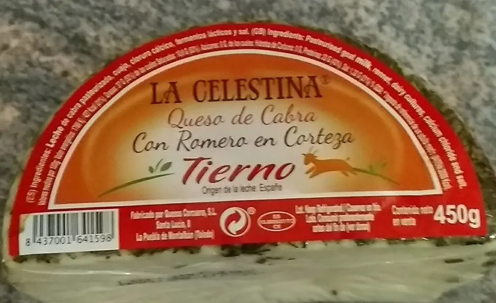 Queso de cabra con romero en corteza
