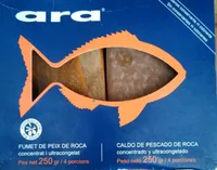 Caldo de pescado de roca