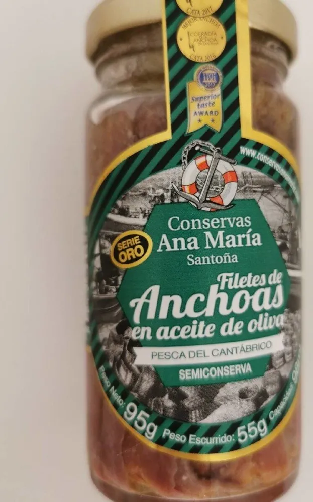 Filetes de anchoas en aceite de oliva