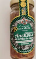 Filetes de anchoas en aceite de oliva