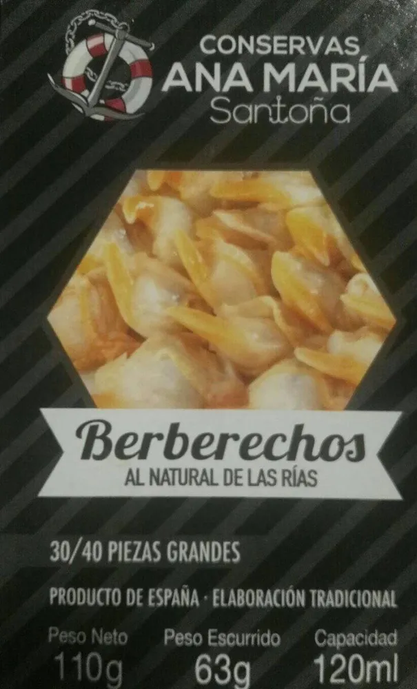 Berberechos al natural
