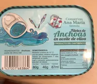 Filetes de Anchoas en aceite de oliva