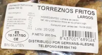 Torreznos frutos