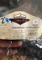 Torreznos fritos largos