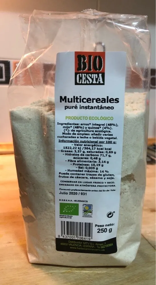 Multicereales pure instantaneo