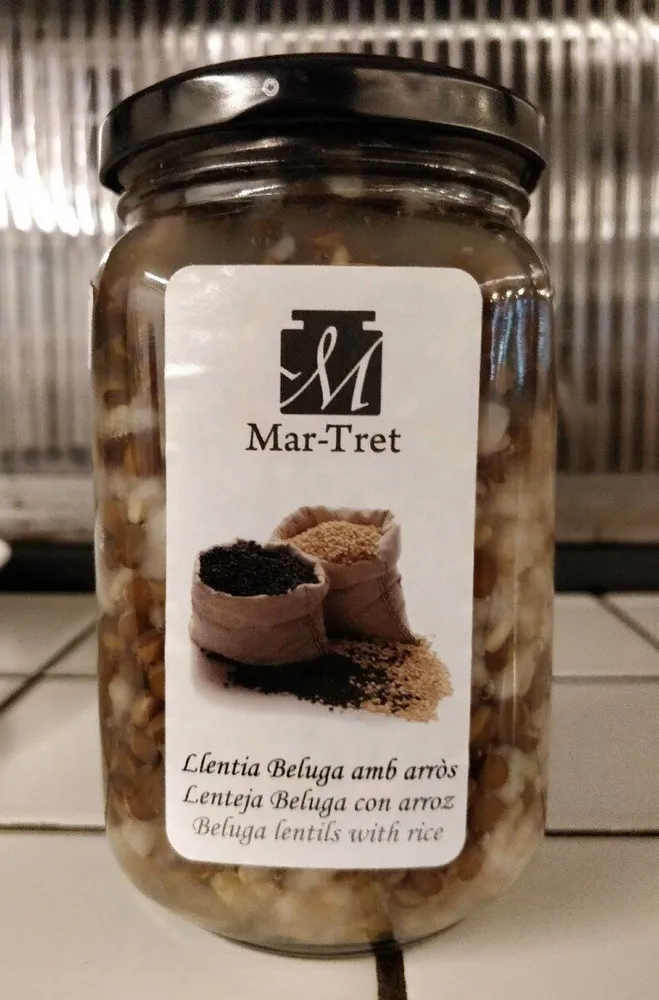 Llentia Beluga amb arròs