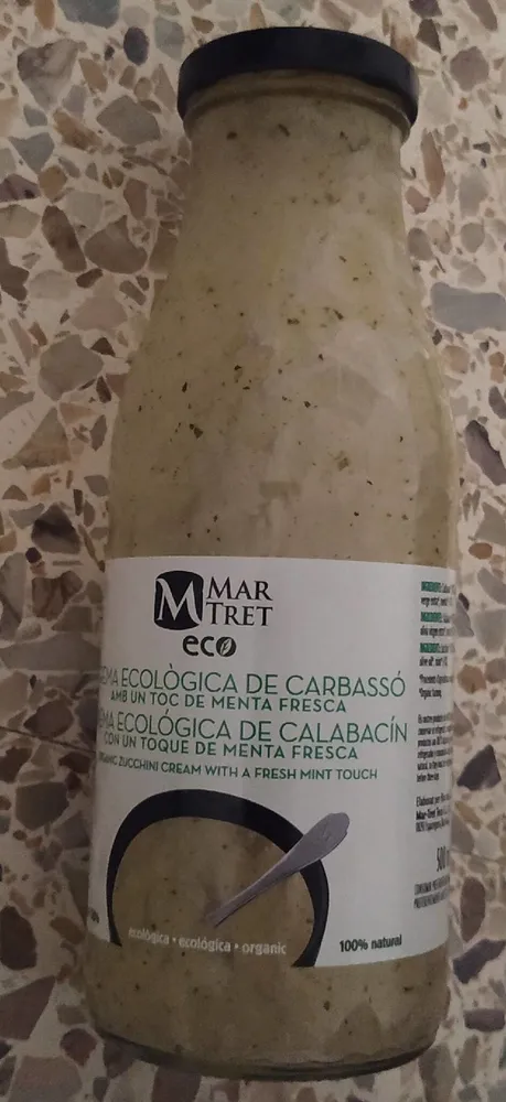 Crema ecológica de calabacín