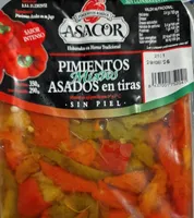 Pimientos asados mixtos tiras sin piel tarrina