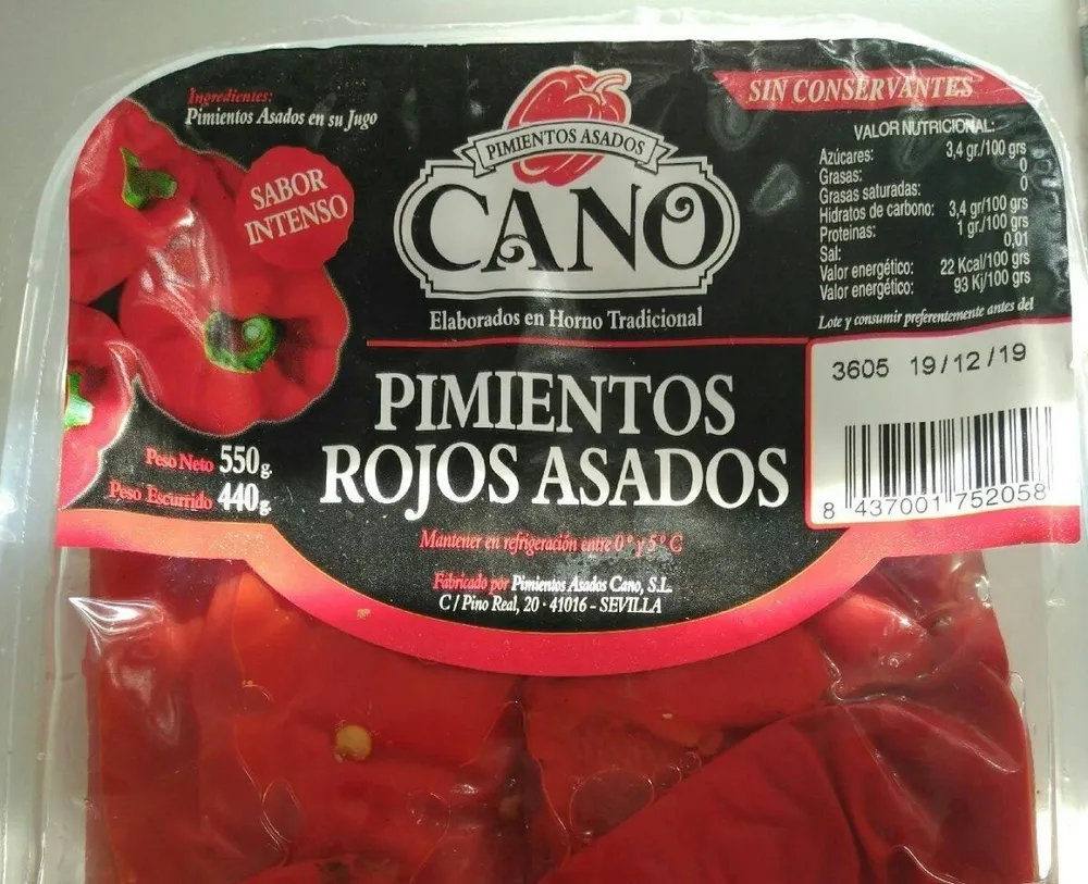Pimientos rojos asados