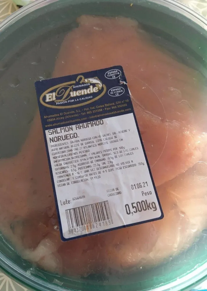 Salmón ahumado Noruego