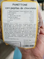 Panettone con pepitas de chocolate