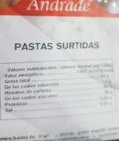 Pastas surtidas