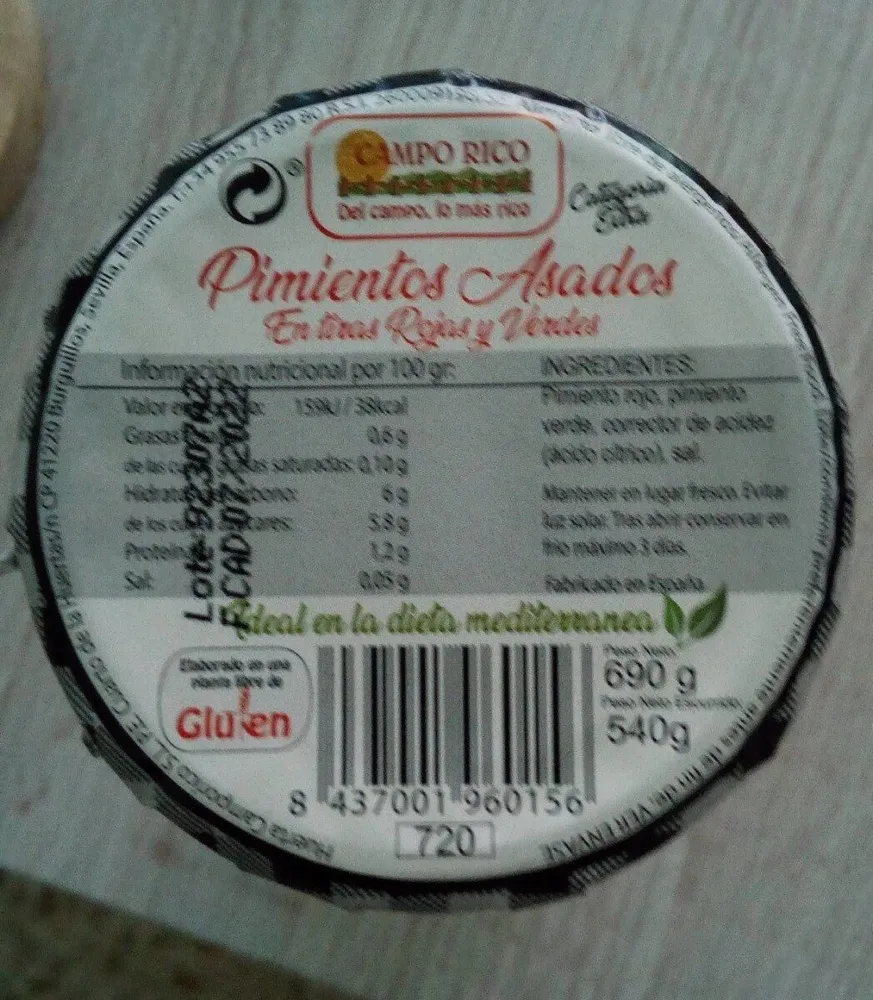 Pimientos asados