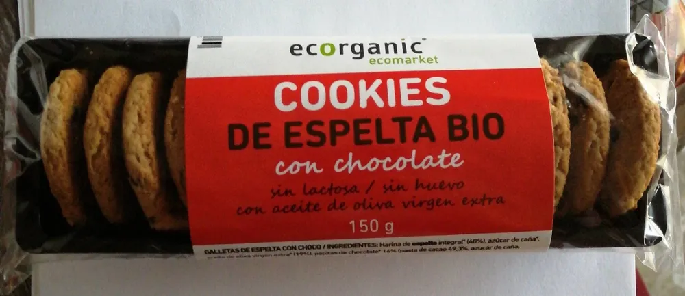 Cookies de espelta bio chocolate