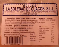 Galletas desayuno sin azúcar